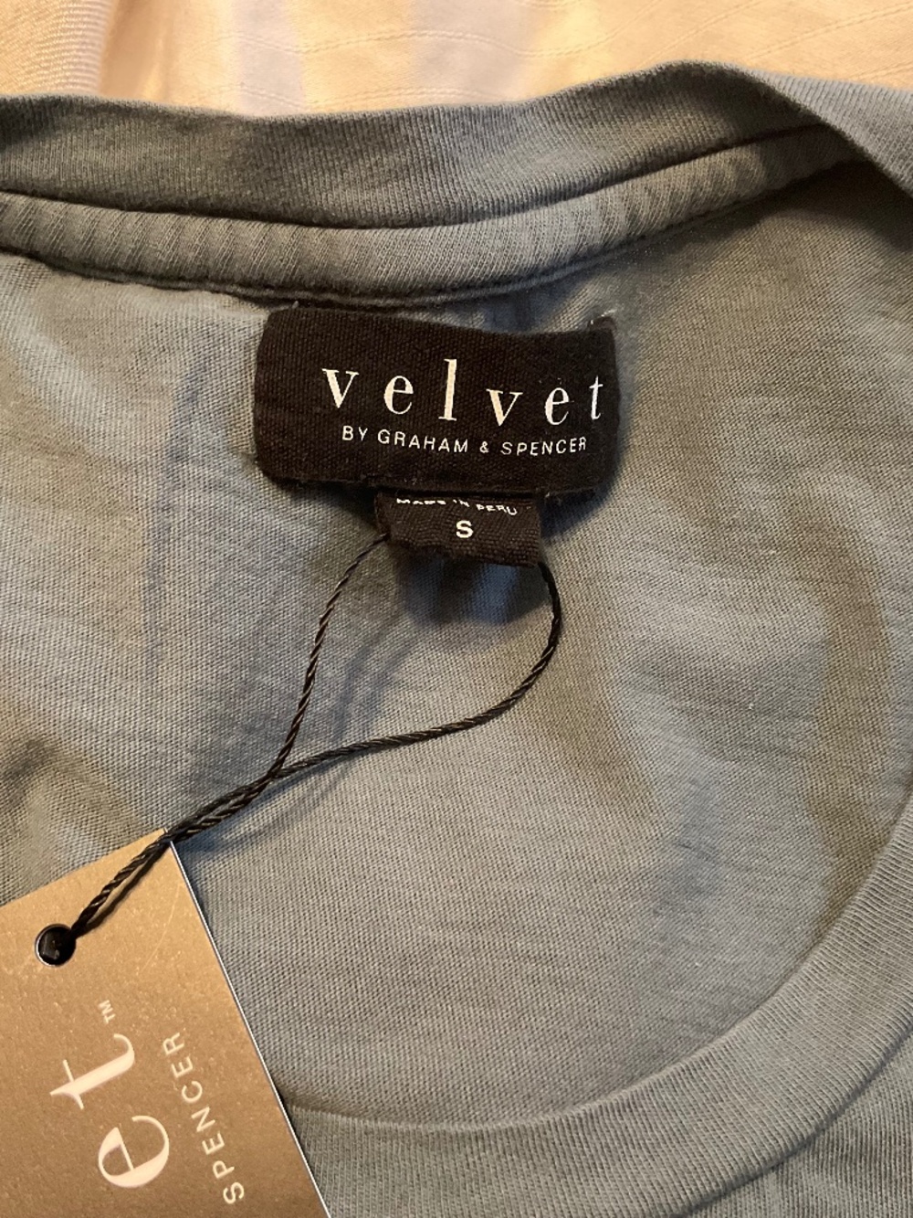 Velvet by Graham and Spencer Small blue tee